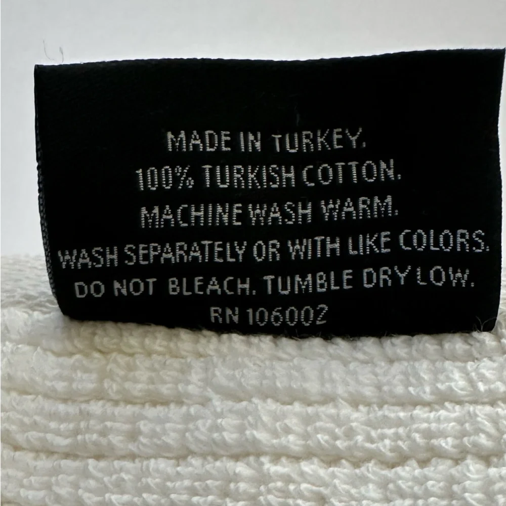 🎁2PC Hotel Balfour Tip Towel  -CRMLTBG DUBLIN- Cotton- Cream & Heather Taupe